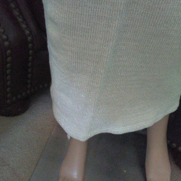 BNWT VINTAGE WHITE HOUSE BOUTIQUE 3 PC OFF WHITE/ GOLD SEXY SZ SMALL BY MARe' - Picture 6 of 12